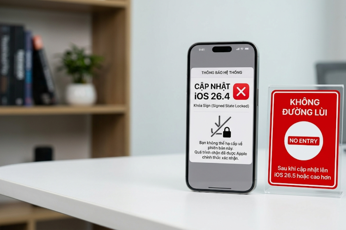 Apple chính thức khóa sign iOS 26.4: Cảnh báo quan trọng cho iFans