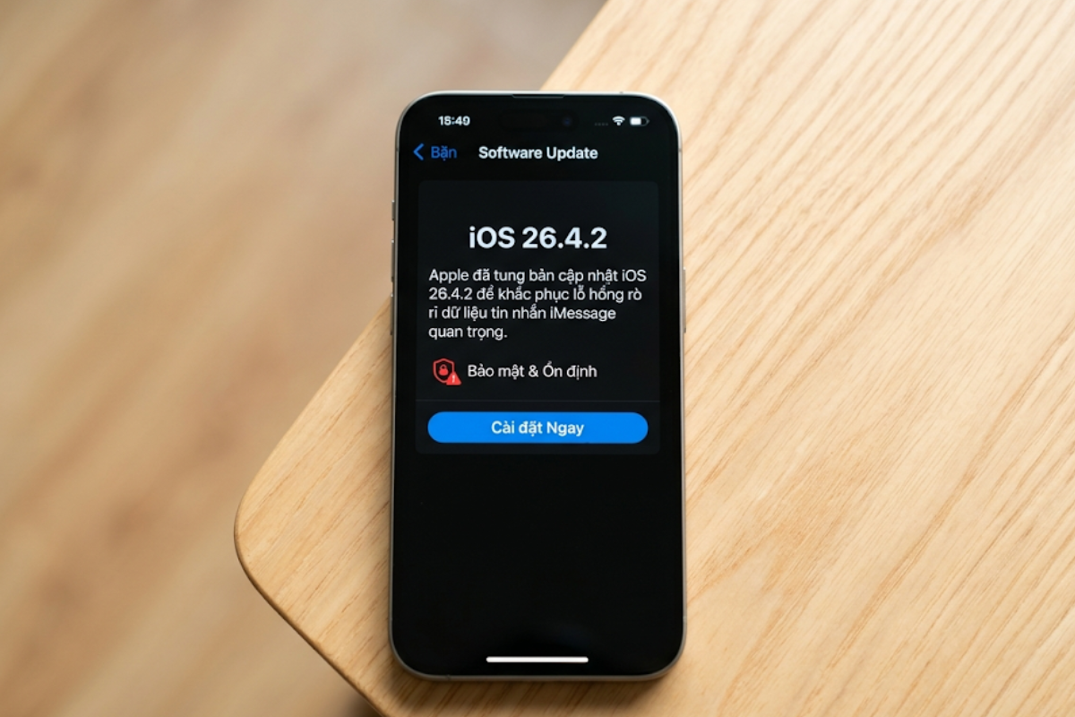 iOS 26.4.2 Ra Mắt: Vá Lỗi Rò Rỉ Tin Nhắn Cực Căng Có Nên Cập Nhật Ngay?