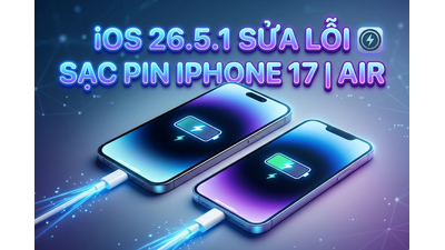 Apple Tung iOS 26.5.1 Sửa Lỗi Sạc Trên iPhone 17 Và iPhone Air