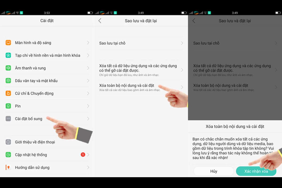 Cách khôi phục cài đặt gốc điện thoại Android - Hình 3