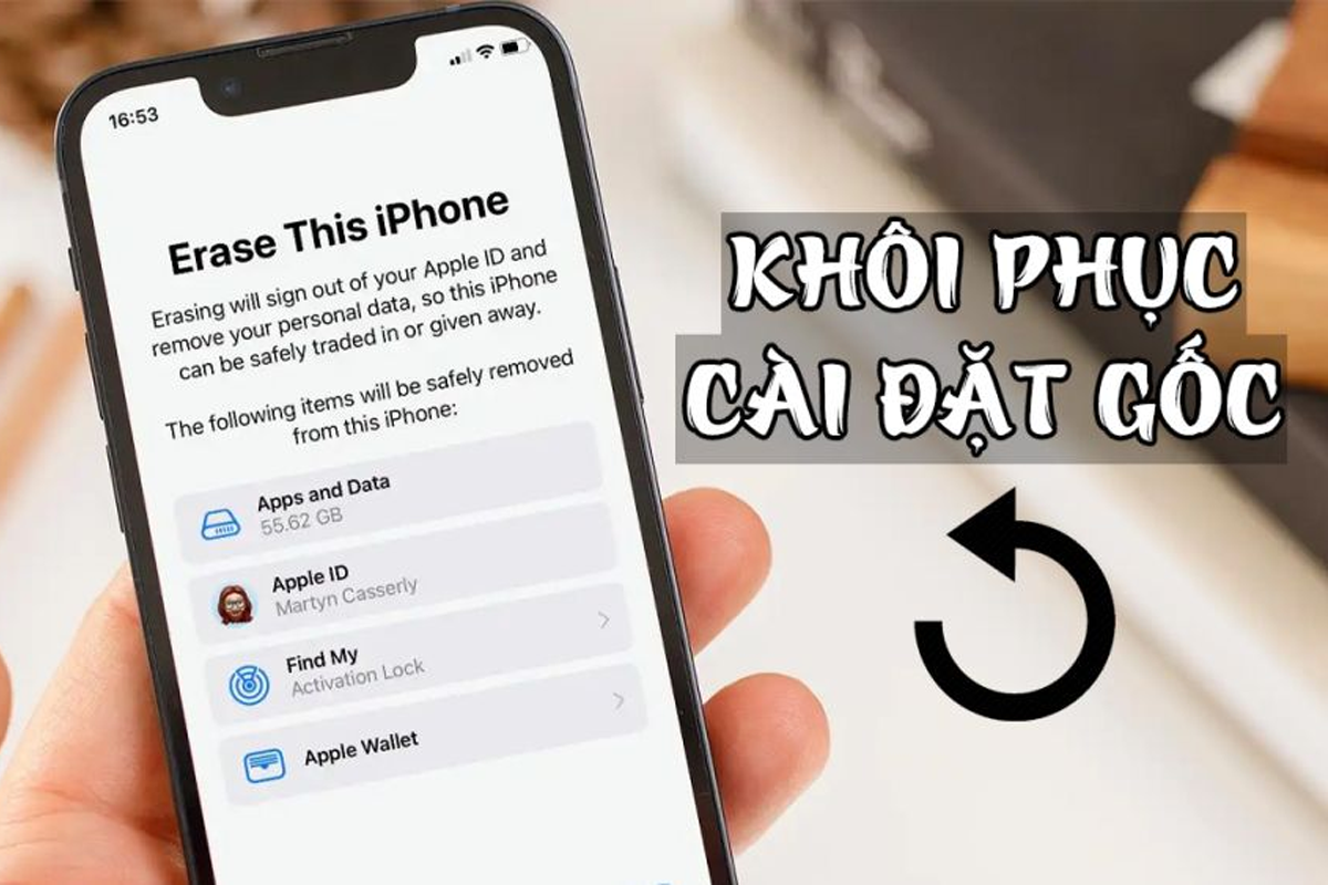 Cách khôi phục cài đặt gốc iPhone (Xóa trắng máy) Cách khôi phục cài đặt gốc iPhone (Xóa trắng máy)