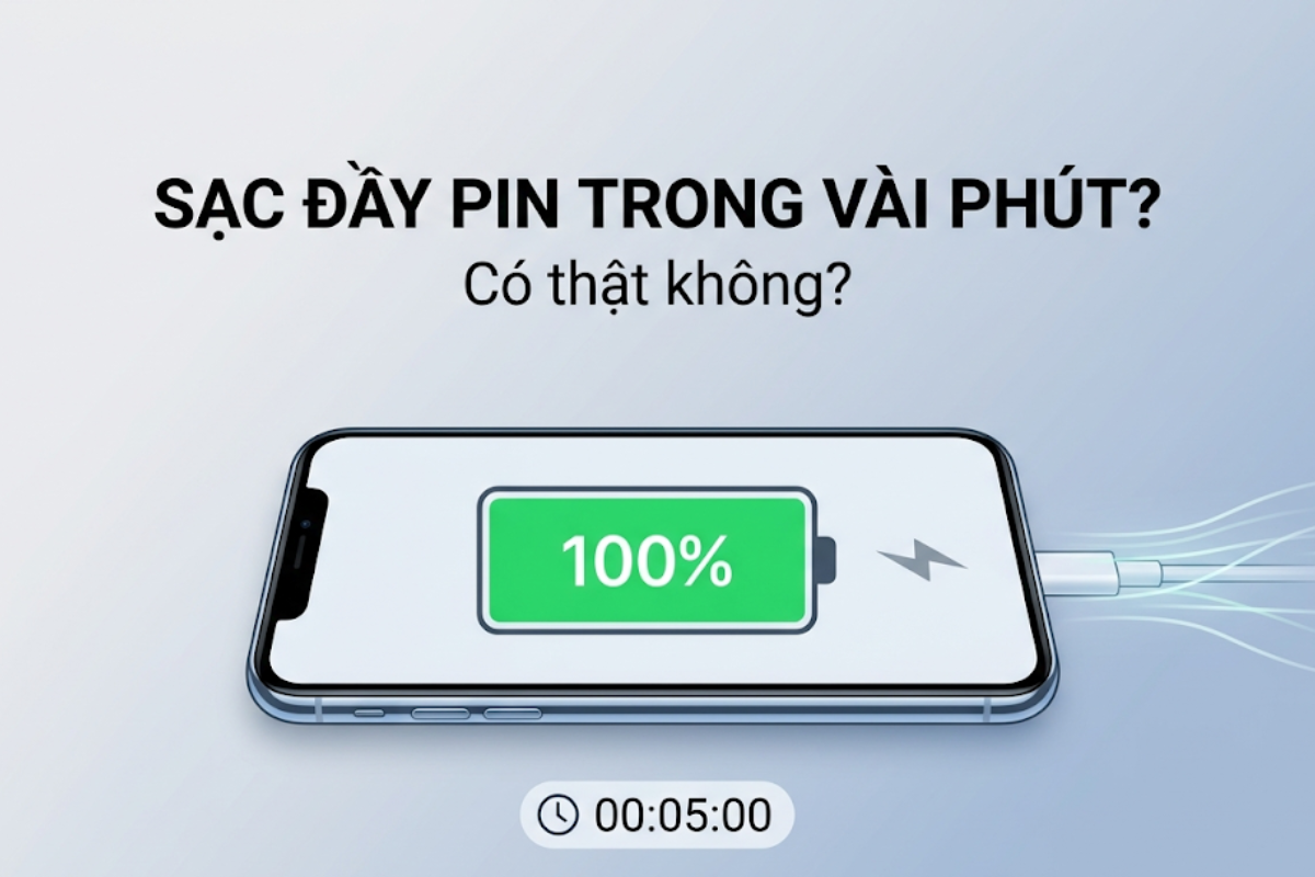 Sạc đầy pin trong vài phút: Sự thật hay Chiêu trò Marketing 2026?