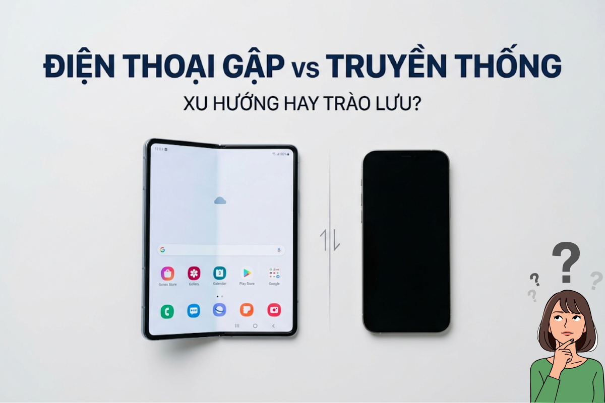 Điện thoại gập vs truyền thống: Xu hướng thực tế hay trào lưu nhất thời?