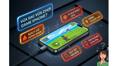 Vừa Sạc Vừa Chơi Game iPhone Có Sao Không? Nhẹ Thay Sạc Nặng Hỏng Main