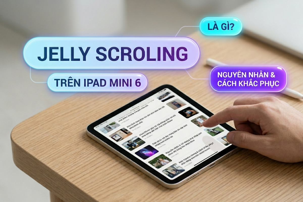 Hiện tượng Jelly Scrolling trên iPad Mini 6: Nguyên nhân & Cách xử lý