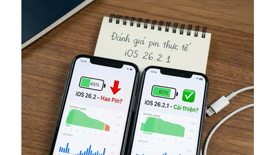 iOS 26.2.1 hao pin không? Đánh giá thời lượng pin thực tế trên iPhone