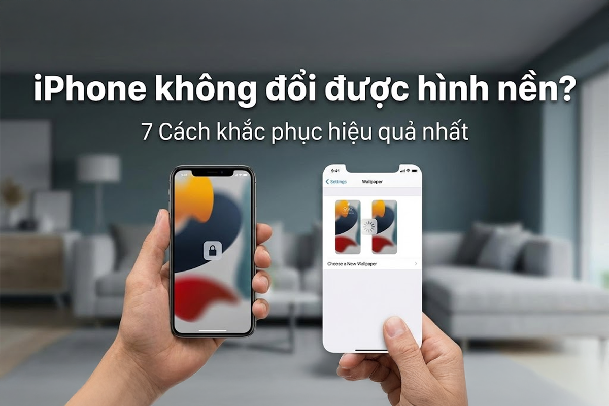 iPhone không đổi được hình nền? 7 Cách khắc phục hiệu quả nhất