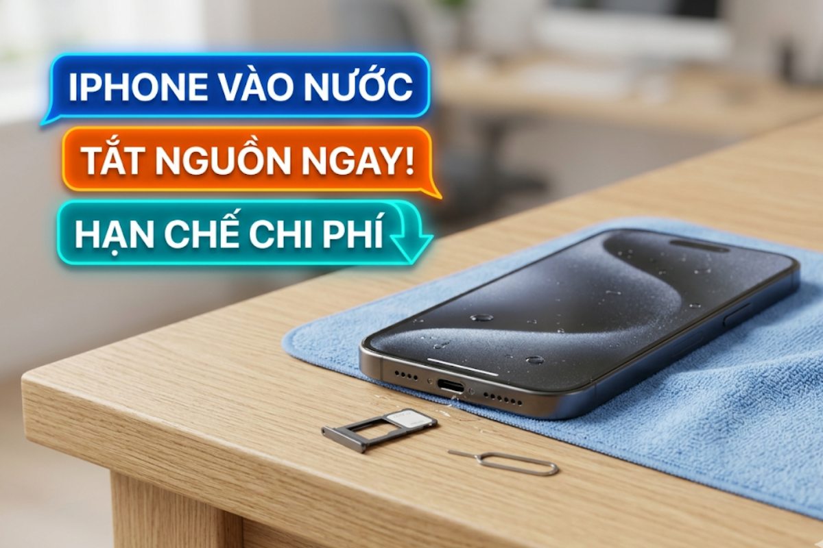 iPhone Vào Nước: Làm Ngay Việc Này Tránh Mất Tiền Oan Cho Sửa Chữa