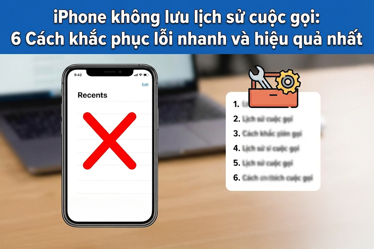 iPhone không lưu lịch sử cuộc gọi: 6 Cách khắc phục lỗi nhanh và hiệu quả nhất