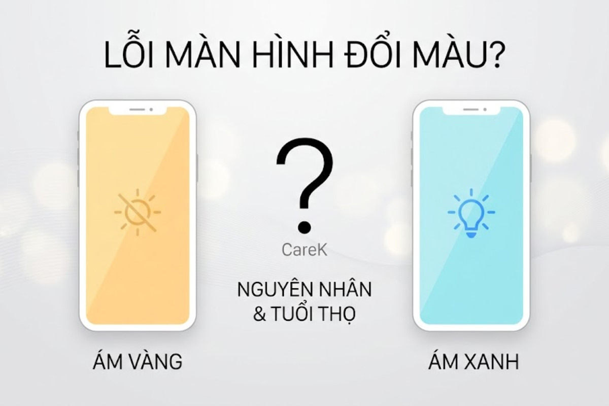 Màn hình ám xanh, ám vàng: Nguyên nhân, cách khắc phục và tuổi thọ màn hình