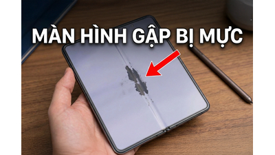 Màn hình gập bị mực ngay khớp gập: Nguyên nhân, cách khắc phục và có nên thay màn?