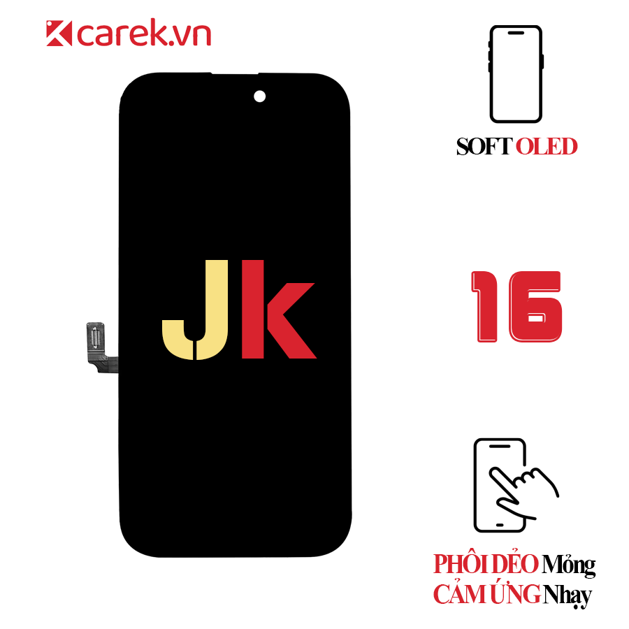 Màn hình iPhone 16 - Soft Oled JK