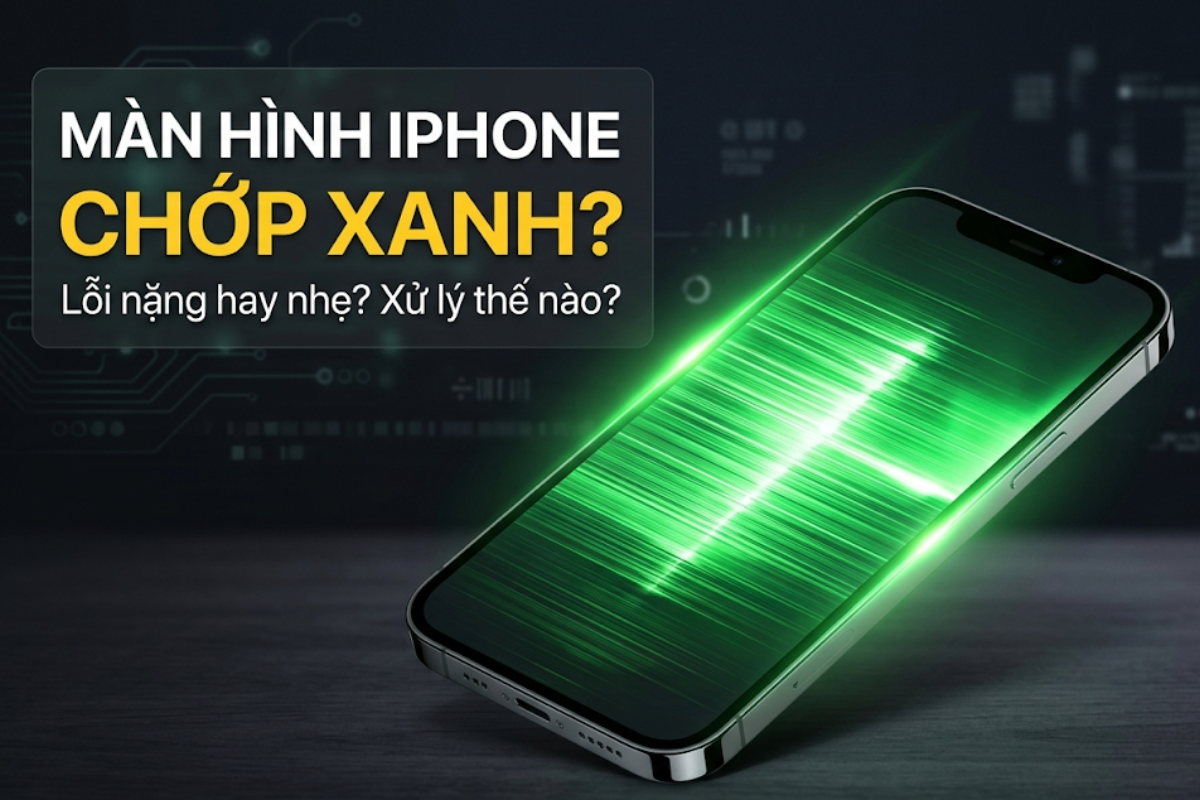 Màn hình iPhone chớp xanh? Lỗi nặng hay thoáng qua và cách xử lý