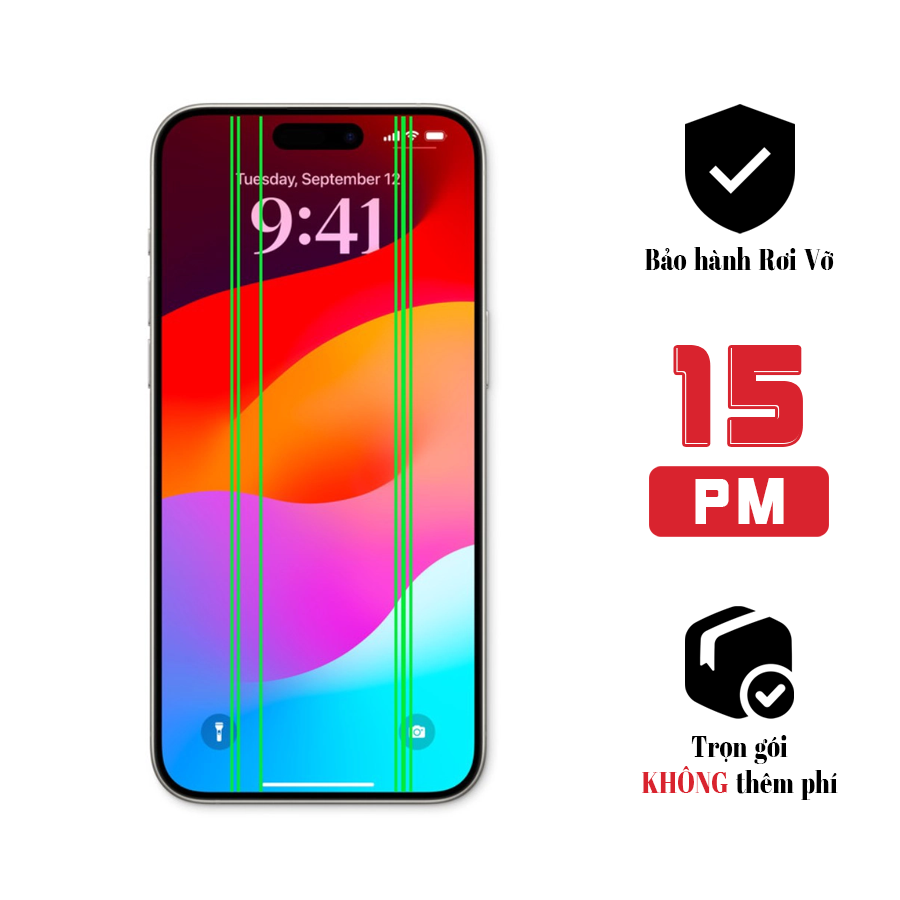 Xử lý sọc màn hình iPhone 15 Pro Max