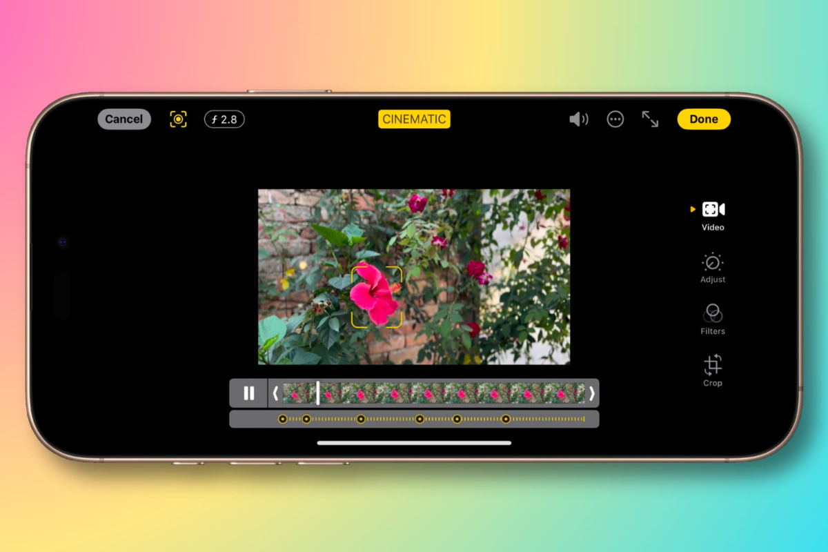 Mẹo quay video trên iPhone cực đỉnh với Cinematic Mode