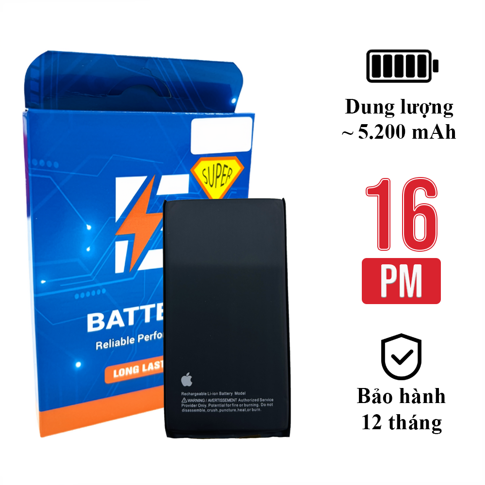 Pin EU iPhone 16 Pro Max (Dung lượng chuẩn & dung lượng cao) – Pin thay thế chất lượng cao