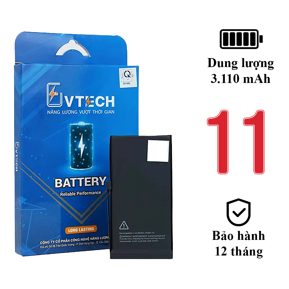 Pin EU iPhone 11 (Dung lượng chuẩn & dung lượng cao) – Pin thay thế chất lượng cao
