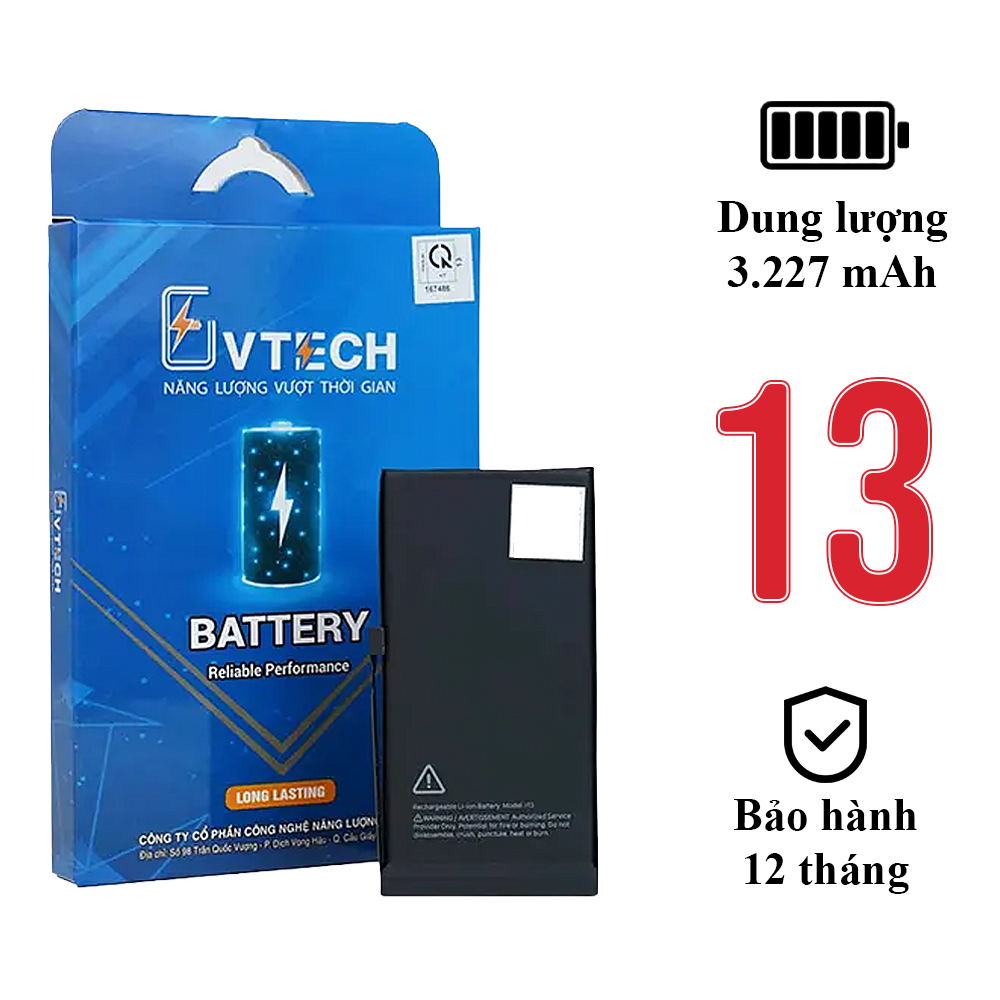 Pin EU iPhone 13 (Dung lượng chuẩn & dung lượng cao) – Pin thay thế chất lượng cao
