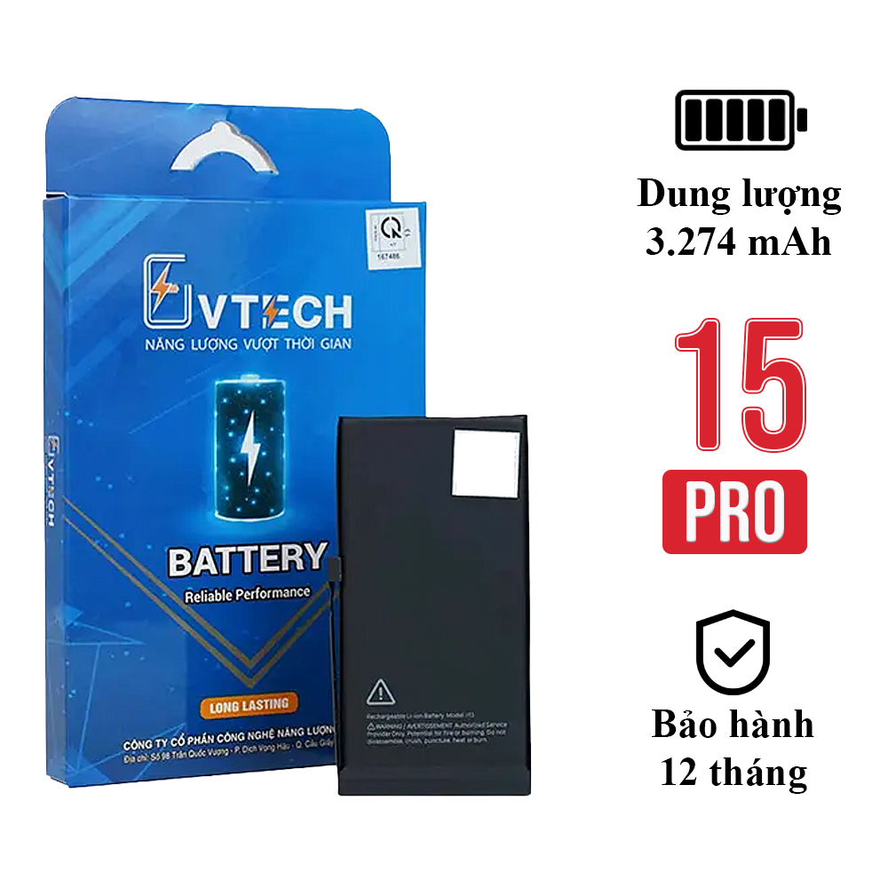 Pin EU iPhone 15 Pro (Dung lượng chuẩn & dung lượng cao) – Pin thay thế chất lượng cao