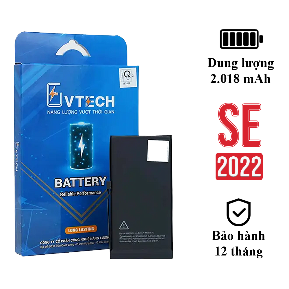 Thay Pin iPhone SE 3 (2022) dung lượng cao - Chính hãng