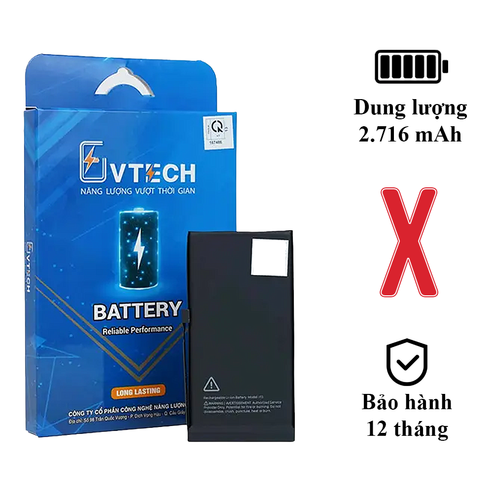 Pin EU iPhone X (Dung lượng chuẩn & dung lượng cao) – Pin thay thế chất lượng cao