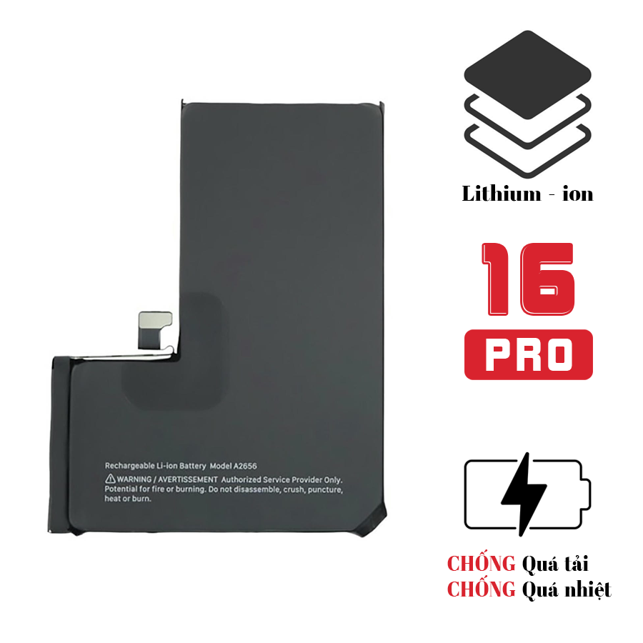 Pin iPhone 16 Pro dung lượng chuẩn – Chính hãng