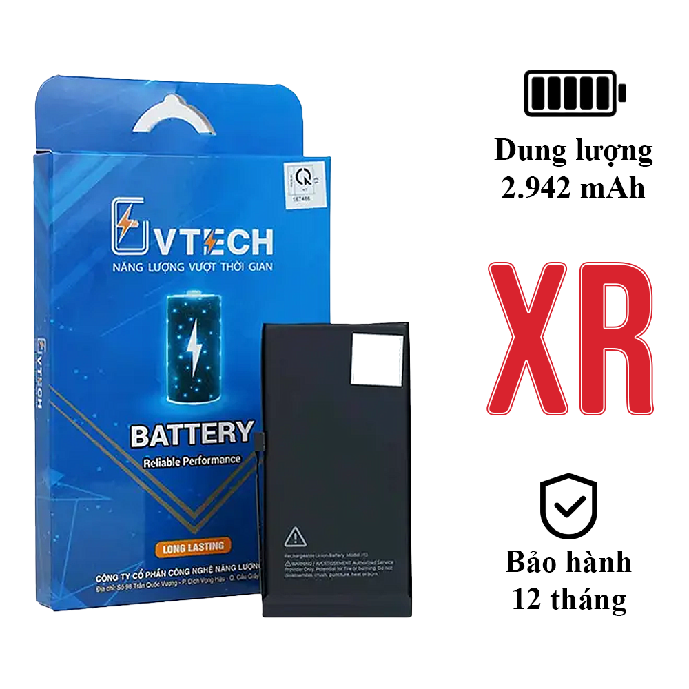 Pin EU iPhone XR (Dung lượng chuẩn & dung lượng cao) – Pin thay thế chất lượng cao