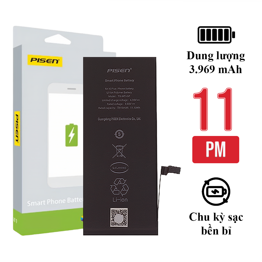 Pin iPhone 11 Pro Max chính hãng Pisen
