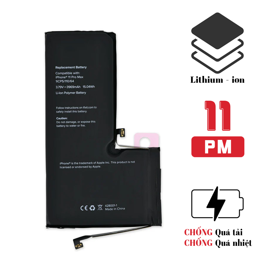 Pin iPhone 11 Pro Max dung lượng cao - Chính hãng