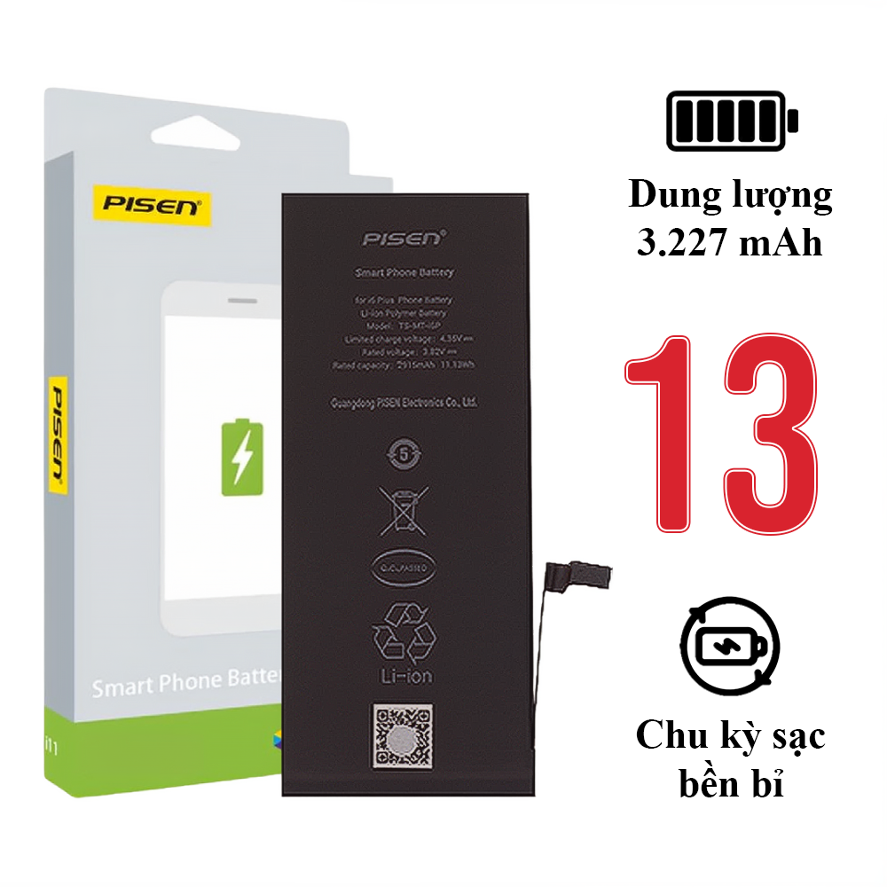 Pin iPhone 13 chính hãng Pisen