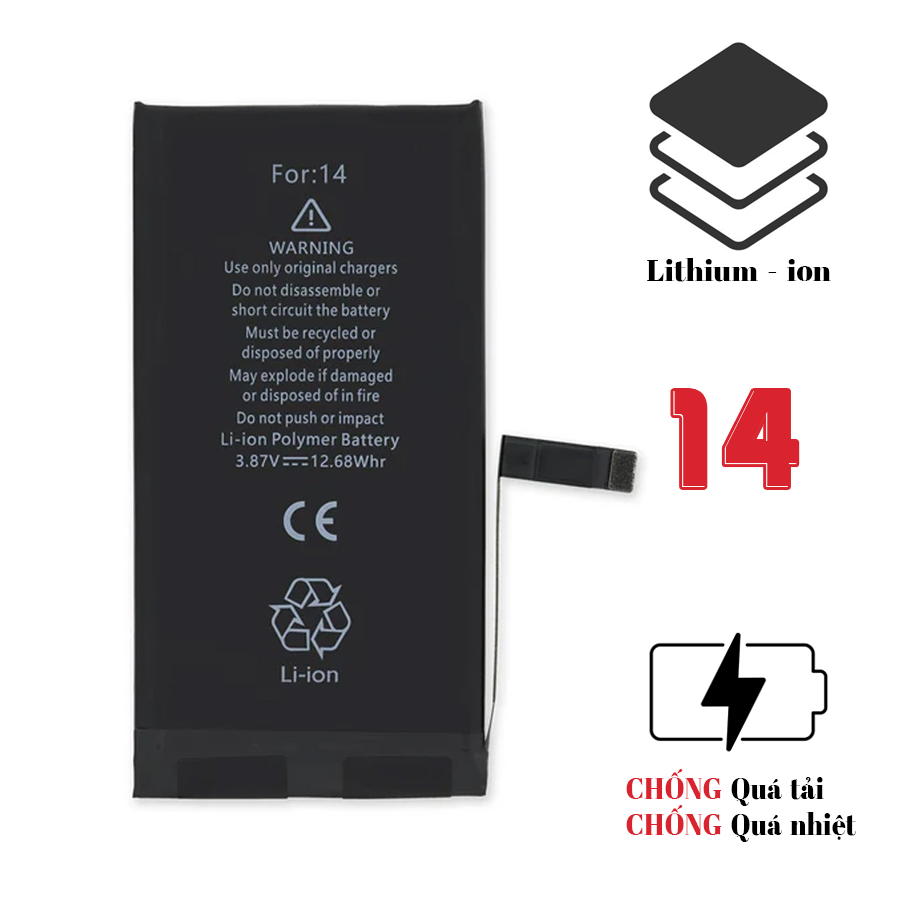 Pin iPhone 14 dung lượng chuẩn - Chính hãng