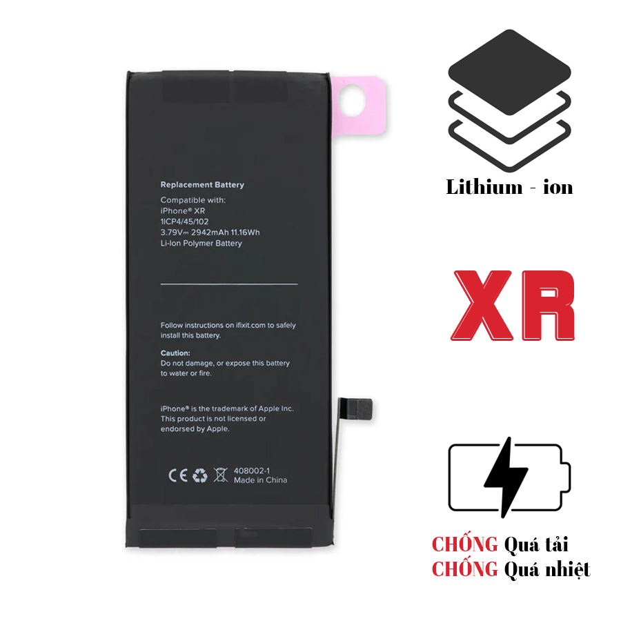 Pin iPhone XR dung lượng chuẩn - Chính hãng