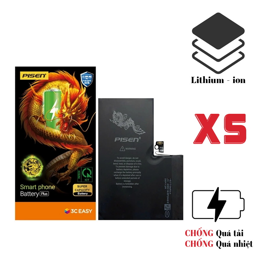 Pin iPhone XS dung lượng cao - Chính hãng Pisen