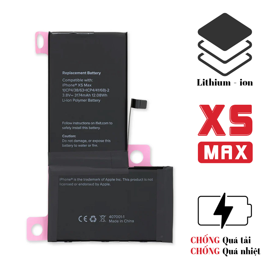 Pin iPhone XS Max dung lượng chuẩn - Chính hãng