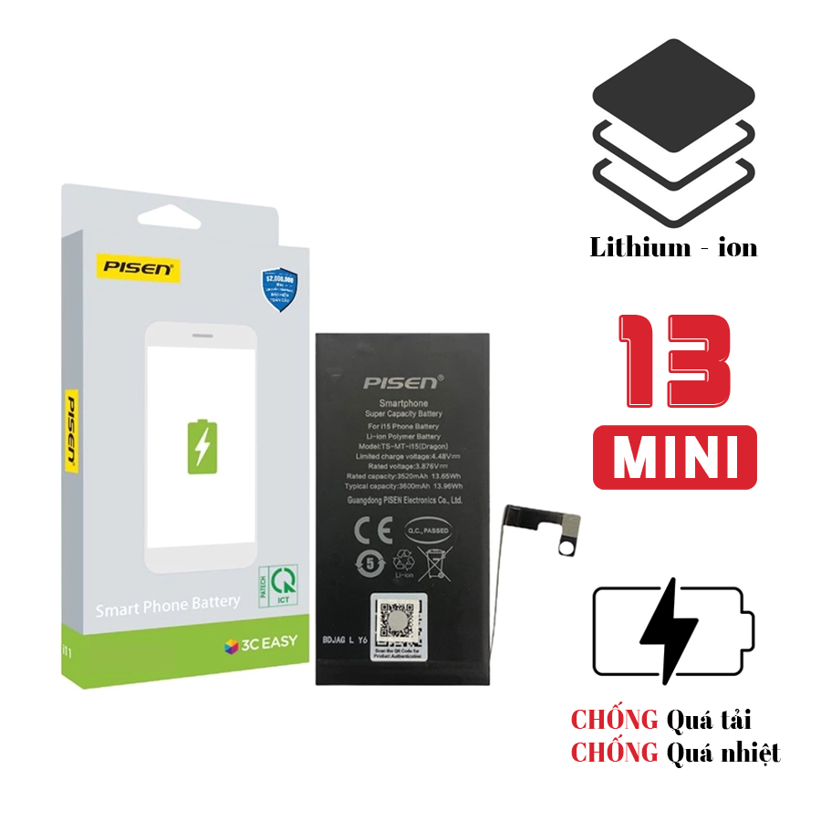Pin iPhone 13 Mini dung lượng cao - Chính hãng