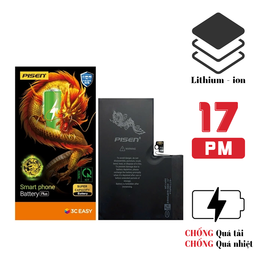 Pin iPhone 17 Pro Max - Chính hãng