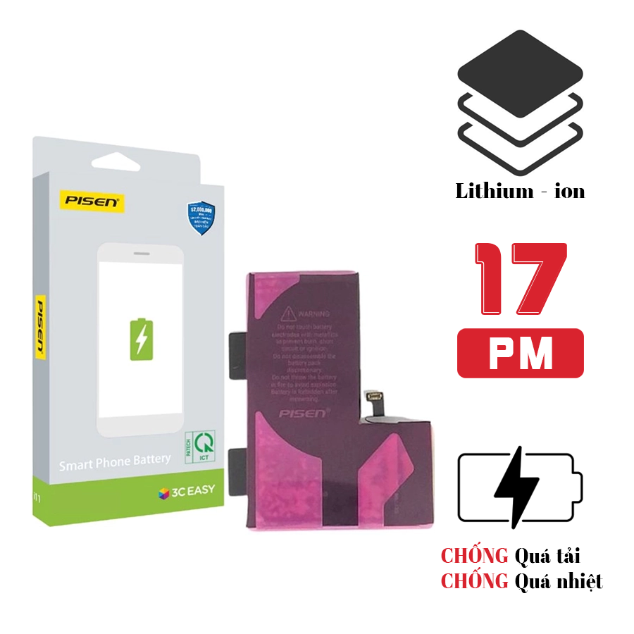 Pin iPhone 17 Pro Max - Chính hãng