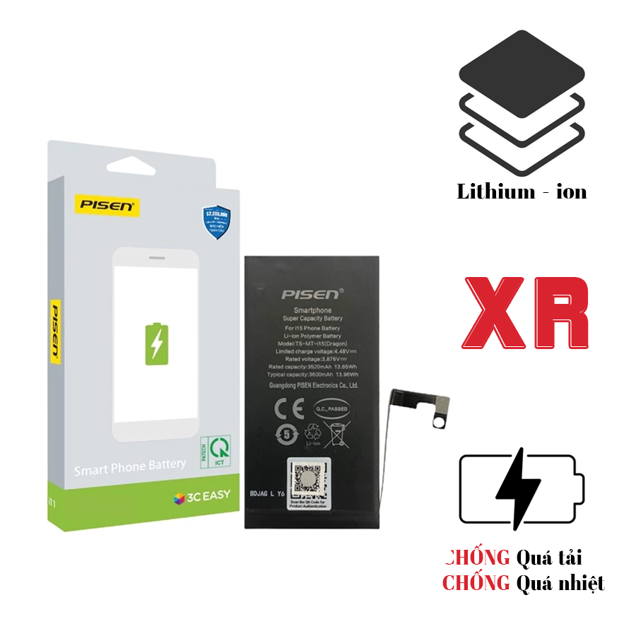 Pin iPhone XR dung lượng cao - Chính hãng