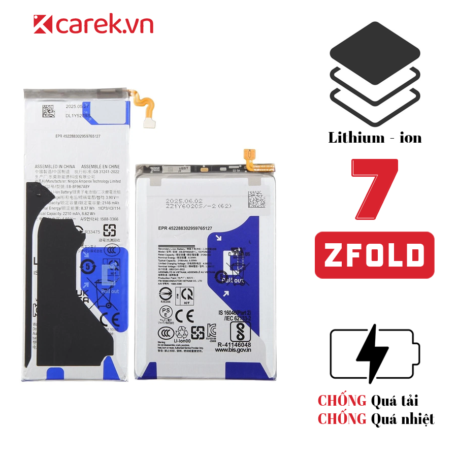 Pin Samsung Galaxy Z Fold 7
