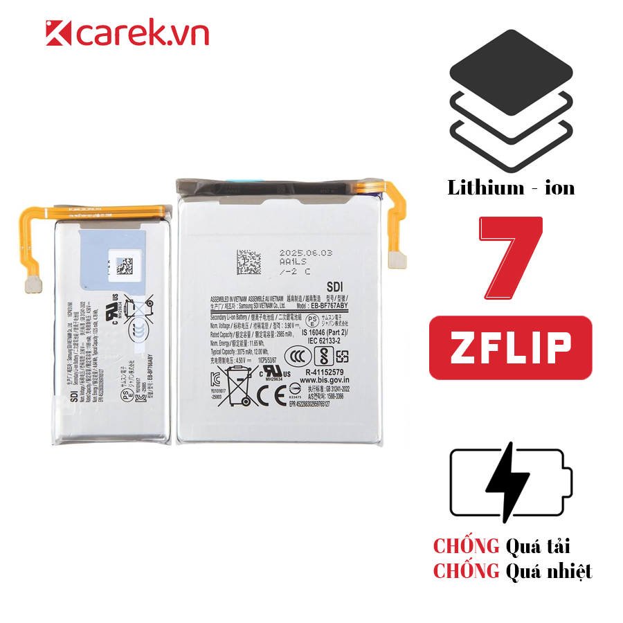 Pin Samsung Galaxy Z Flip 7