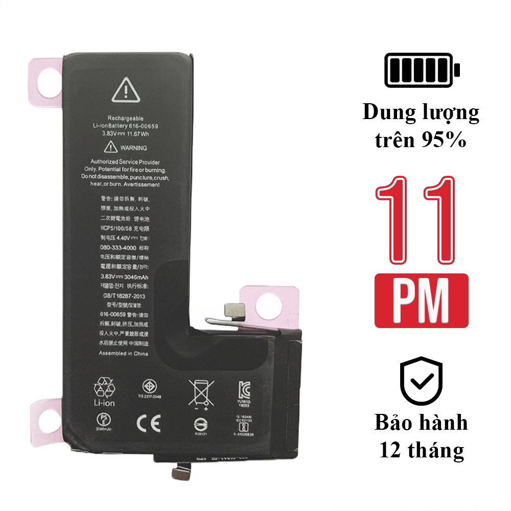 Pin Zin Tháo Máy iPhone 11 Pro Max Dung Lượng Trên 95% – Pin Chính Hãng Apple