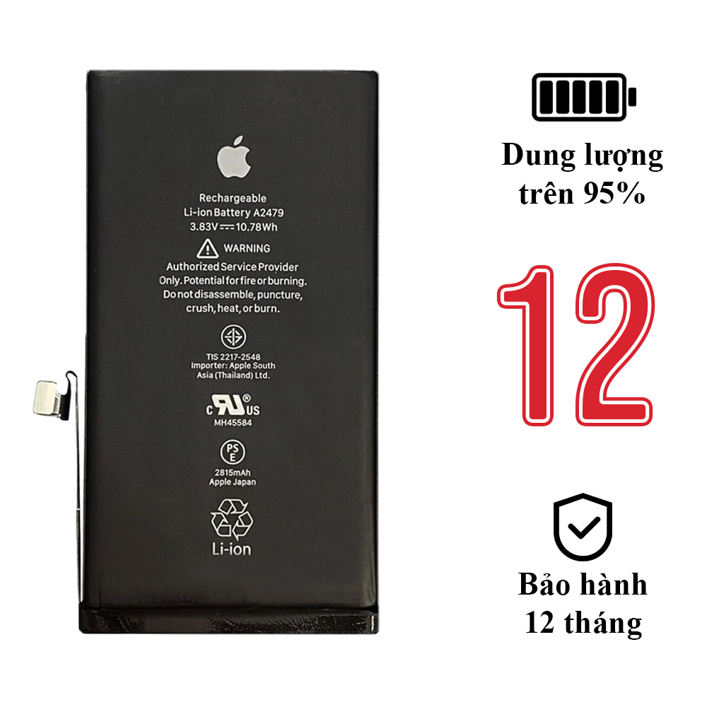 Pin Zin Tháo Máy iPhone 12 Dung Lượng Trên 95% – Pin Chính Hãng Apple