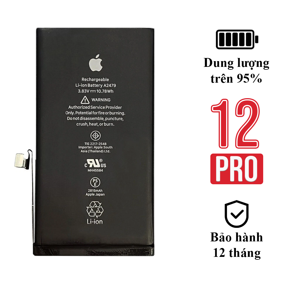 Pin Zin Tháo Máy iPhone 12 Pro Dung Lượng Trên 95% – Pin Chính Hãng Apple
