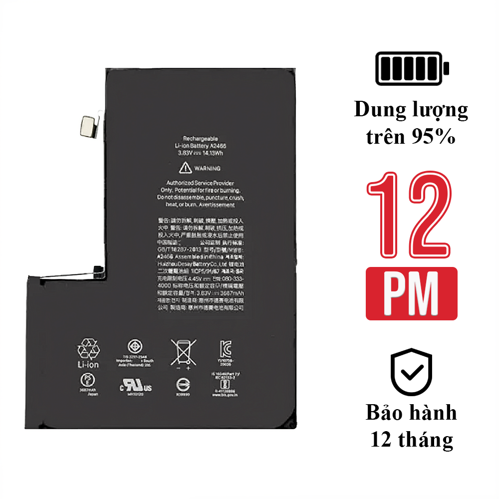 Pin Zin Tháo Máy iPhone 12 Pro Max Dung Lượng Trên 95% – Pin Chính Hãng Apple