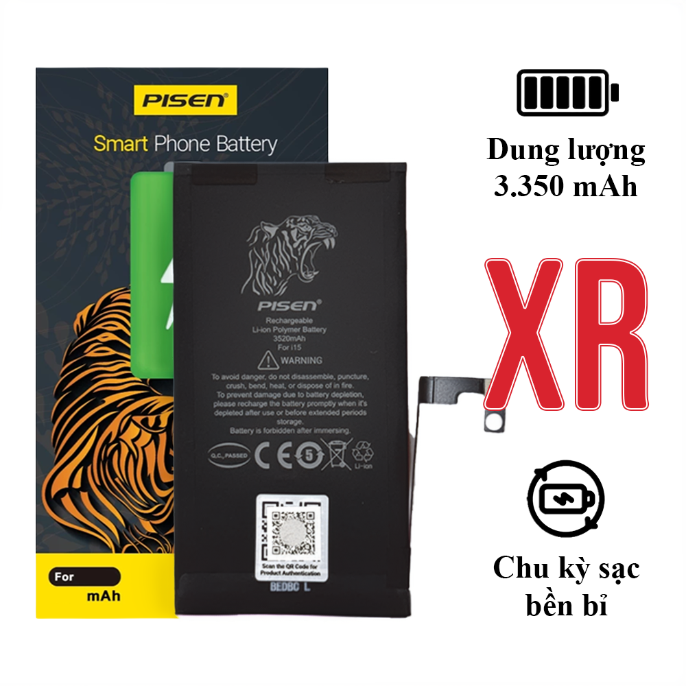Pin iPhone XR chính hãng Pisen