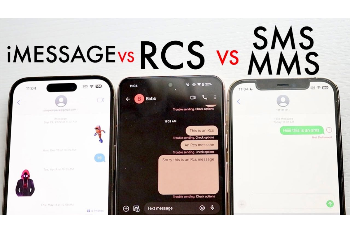 So sánh nhanh giữa iMessage, RCS và SMS truyền thống