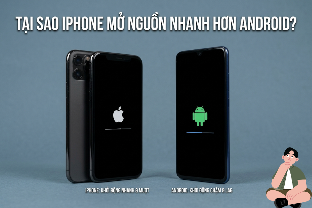 Tại sao iPhone khởi động lại nhanh và mượt hơn Android? Tìm hiểu ngay