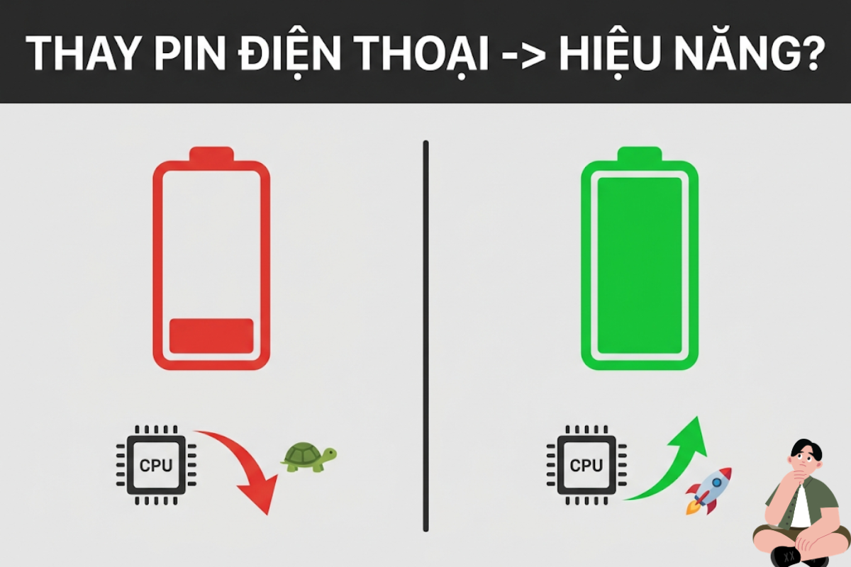 Thay Pin Điện Thoại Có Ảnh Hưởng Đến Hiệu Năng Không? Giải Đáp A-Z