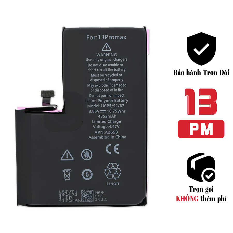 Pin iPhone 13 Pro Max