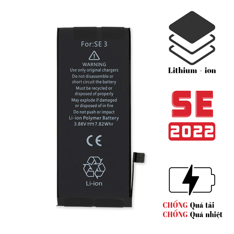 Thay Pin iPhone SE 3 (2022) dung lượng cao - Chính hãng